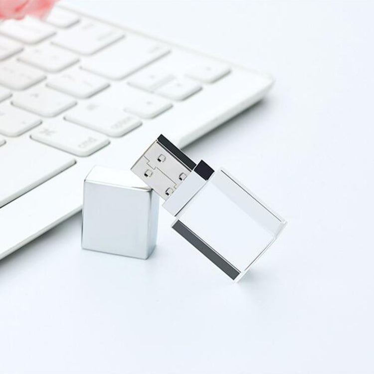 2 PCS Crystal Flash Light Emitting USB 2.0 Flash Drive Car Music USB Flash Drive-Reluova