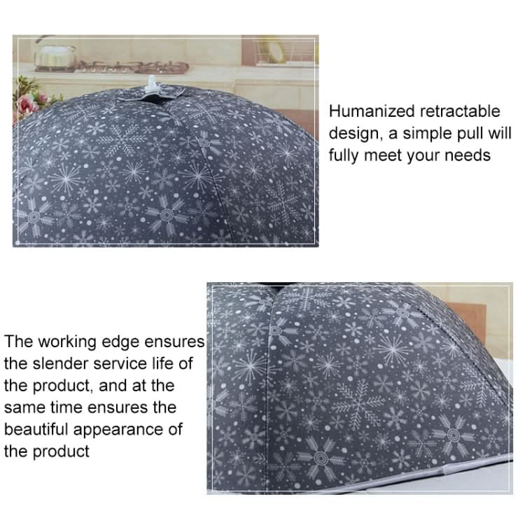 Snowflake Pattern Insulation Rice Cover Restaurant Anti-mosquito & Insect-proof Household Dish Cover - Reluova