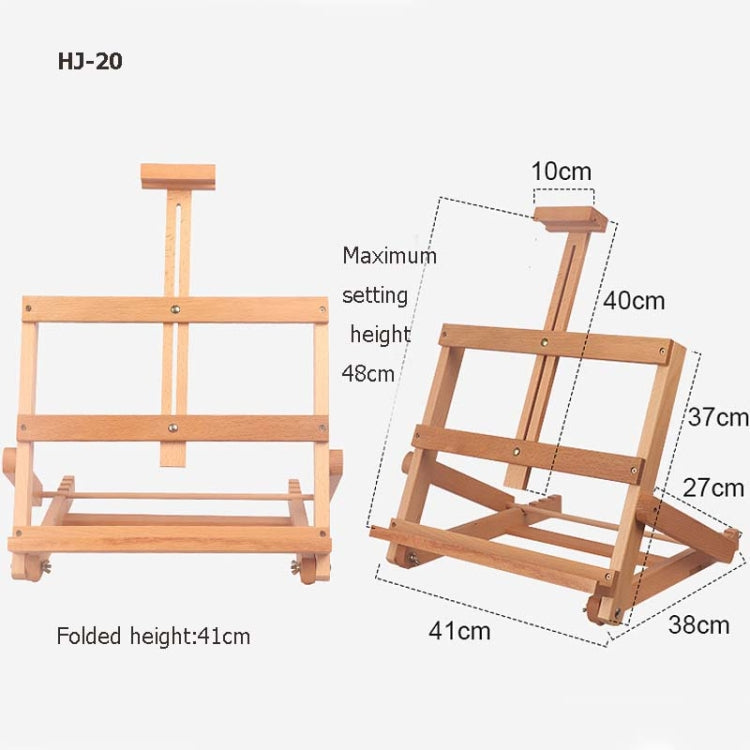 Horizontal Desktop Wooden Easel Sketch Exhibition Easel