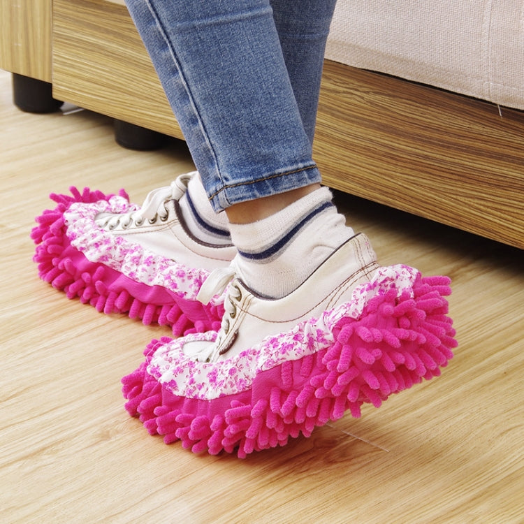 2pcs Chenille Lazy Mopping Shoe Cover Clean Floor Removable and Washable Mop Random Colour-Reluova