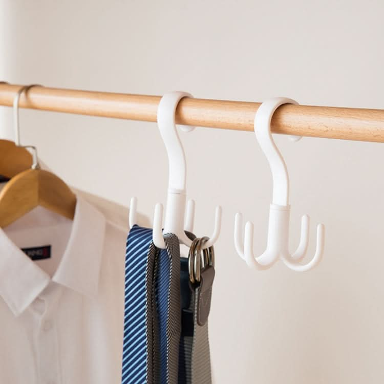 Rotatable Tie Belt Wardrobe Storage Hook