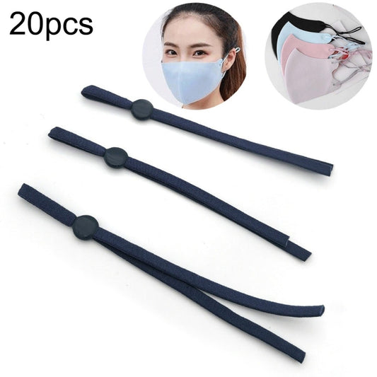 20pcs Adjustable Elastic Band Mask Rope, Random Color Delivery