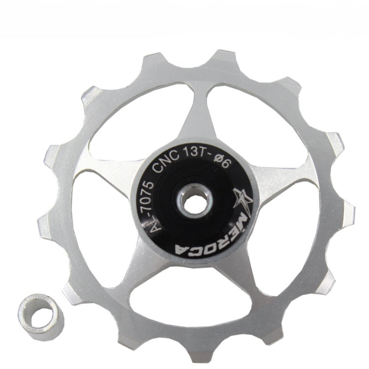 MEROCA Metal Bearings Mountain Bike Road Bike Rear Derailleur Guide Wheel 11T/13T Guide Wheel Reluova