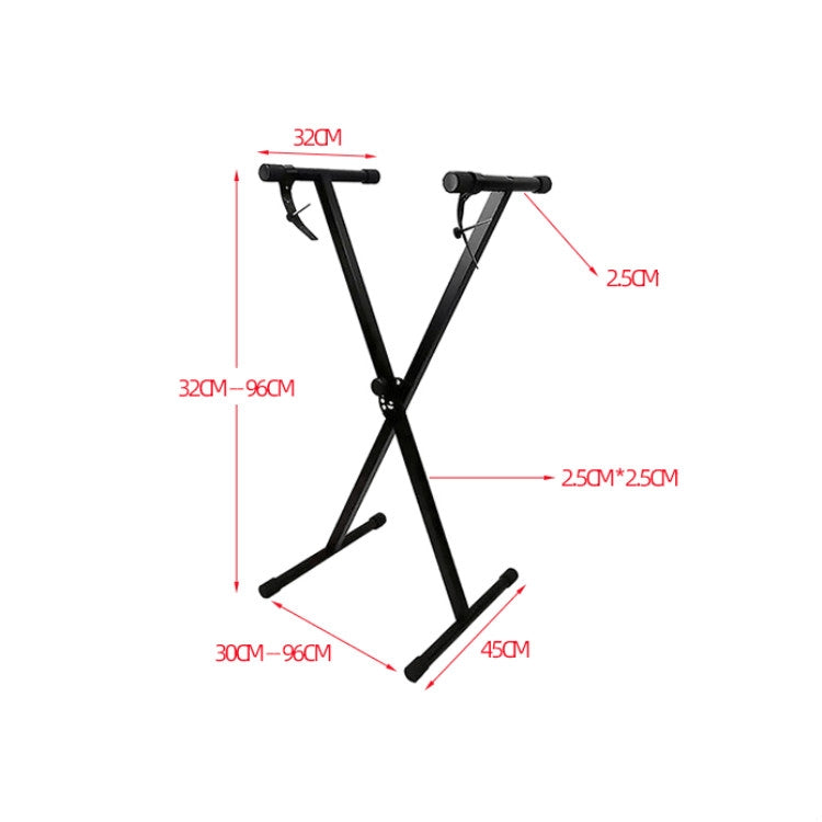 Single Tube X-shaped Electronic Organ Stand