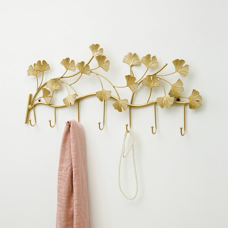 Home Ginkgo Leaf Hooks Creative Wall Hooks Living Room Bedroom Porch Decoration Hooks My Store