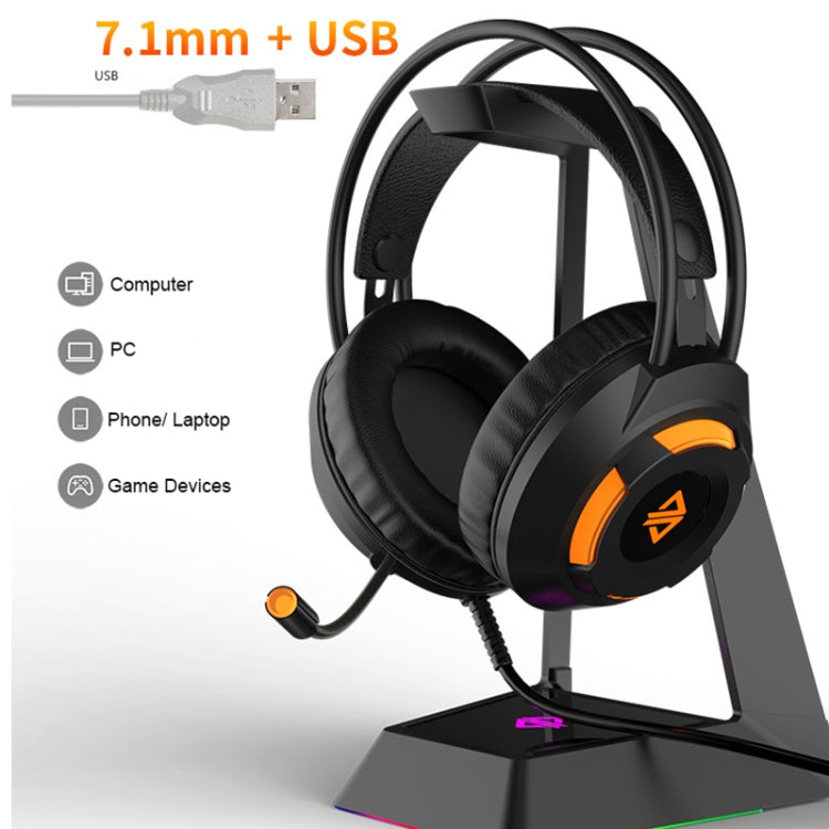 Ajazz AX120 7.1-channel Computer Head-mounted Gaming Headset Listening and Distinguishing Position Super Bass with Microphone My Store