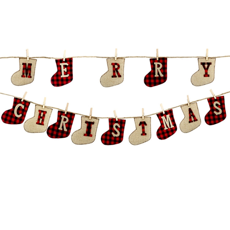 Christmas Banner MERRY CHRISTMAS Christmas Decoration Flag Christmas Pendant My Store