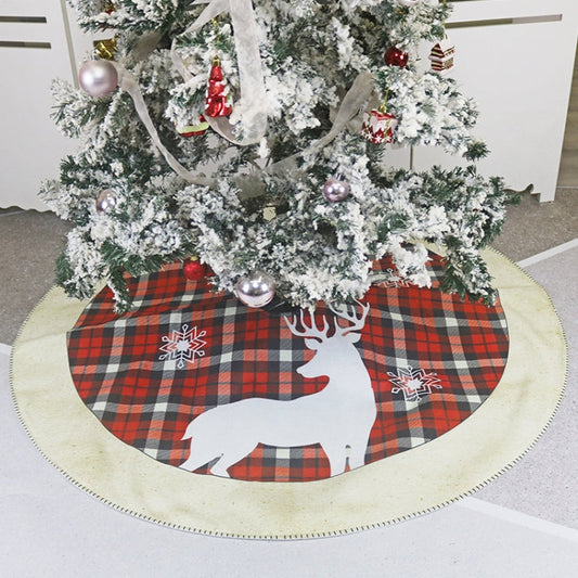 Christmas Ornaments Holiday Scene Elk Pattern Christmas Tree Bottom Decoration My Store