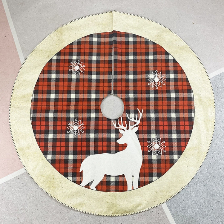 Christmas Ornaments Holiday Scene Elk Pattern Christmas Tree Bottom Decoration