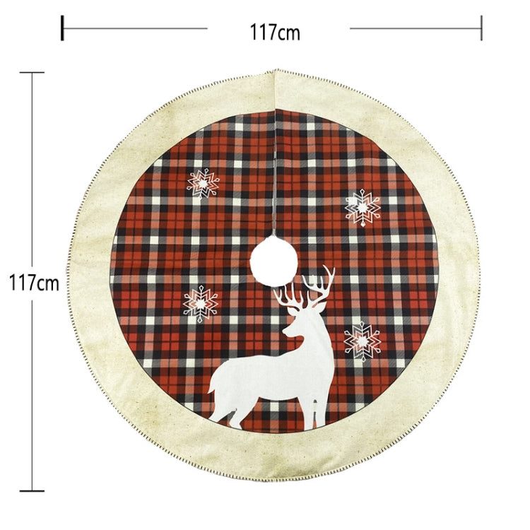 Christmas Ornaments Holiday Scene Elk Pattern Christmas Tree Bottom Decoration My Store