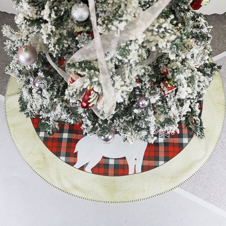 Christmas Ornaments Holiday Scene Elk Pattern Christmas Tree Bottom Decoration My Store