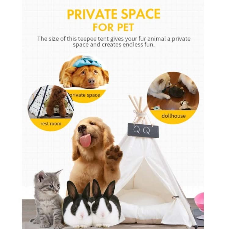 Pure White Pet Tent Nest For Small And Medium Dogs and Cats Foldable Playhouse - Reluova