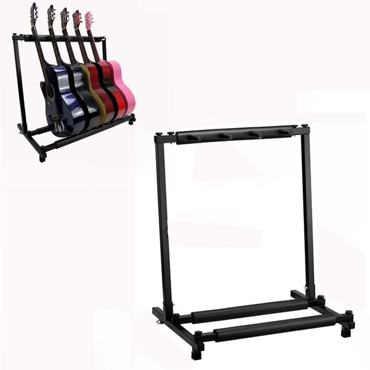 Foldable Long Metal Guitar Display Stand Shelf Reluova