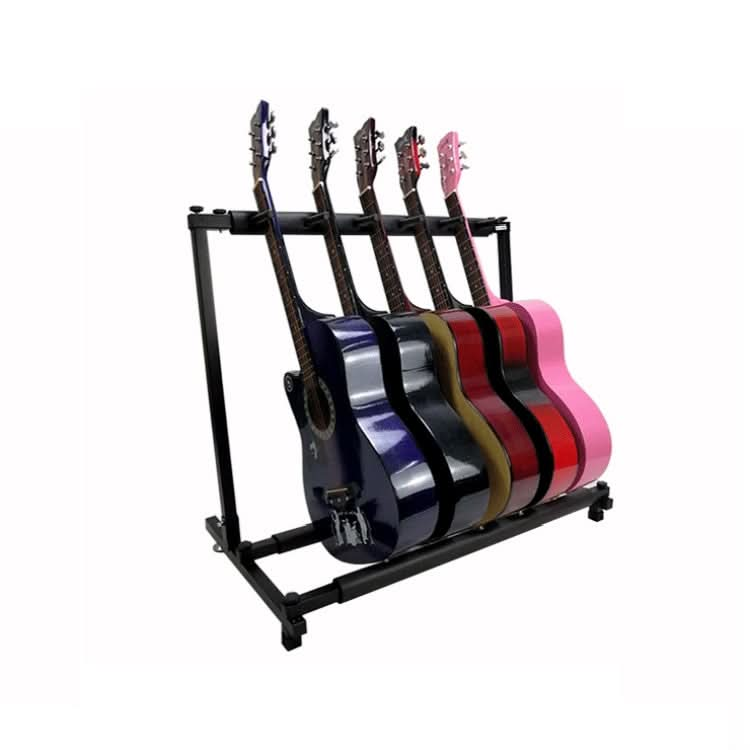 Foldable Long Metal Guitar Display Stand Shelf Reluova