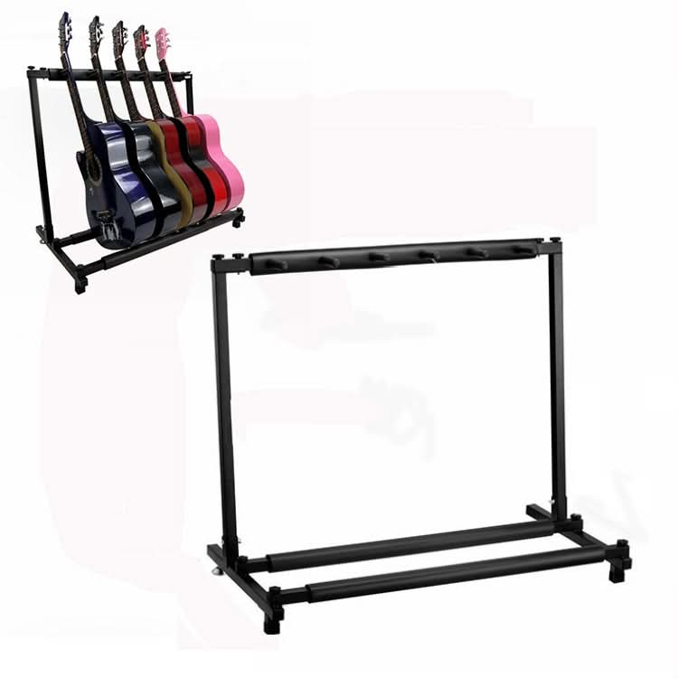 Foldable Long Metal Guitar Display Stand Shelf Reluova