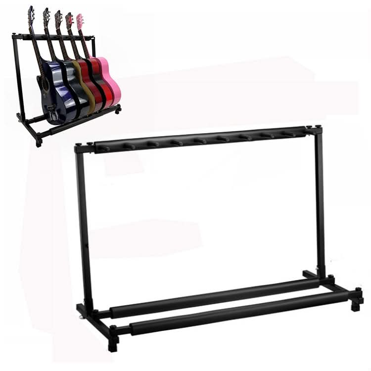 Foldable Long Metal Guitar Display Stand Shelf Reluova