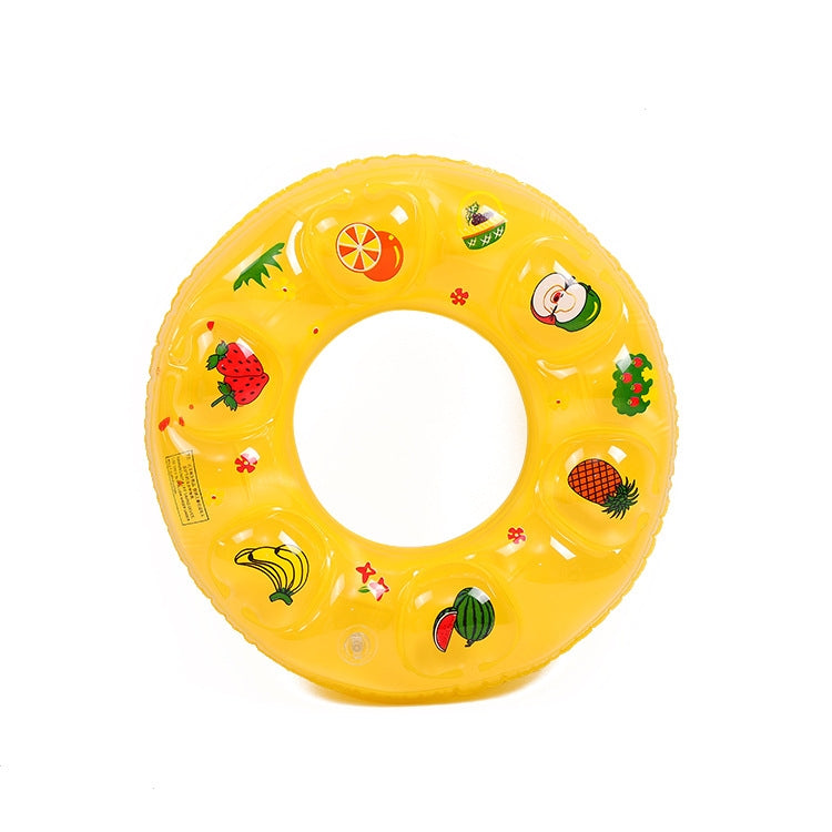 Cartoon Pattern Double Airbag Thickened Inflatable Swimming Ring Crystal Swimming Ring Reluova