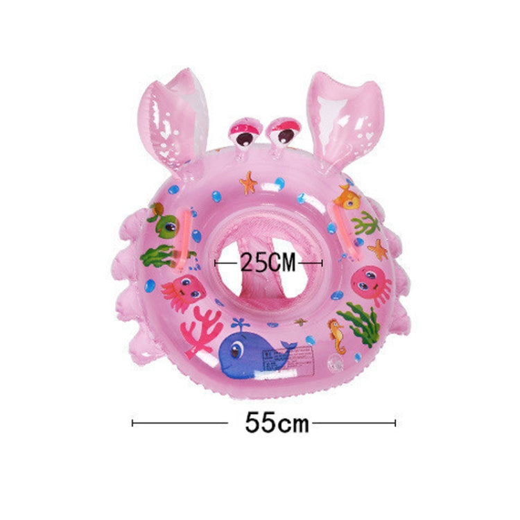 Crab Shape Baby Swimming Ring Sitting Ring Inflatable Float Ring