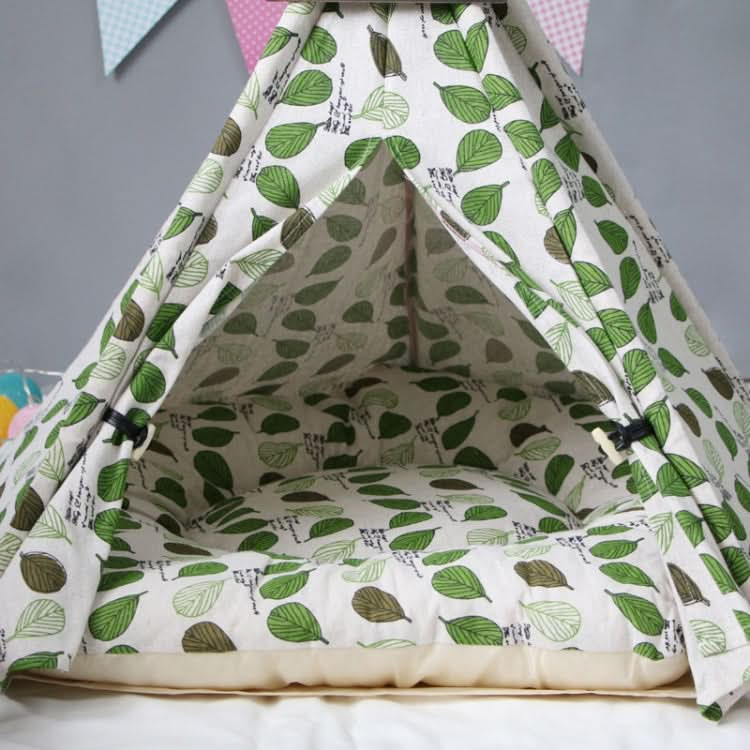 Pet Tent Lime Leaf Kennel Pet Bed - Reluova