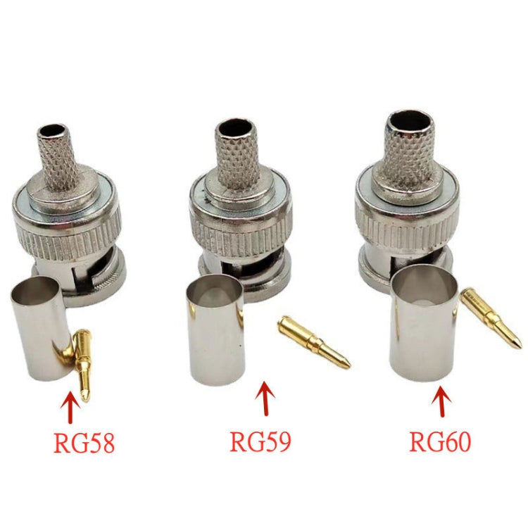 5pcs Cold Pressed BNC Plug Wiring Head My Store