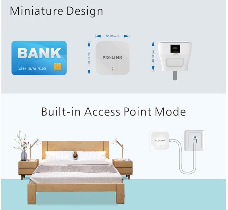 PIXLINK WR12 300Mbps WIFI Signal Amplification Enhanced Repeater My Store