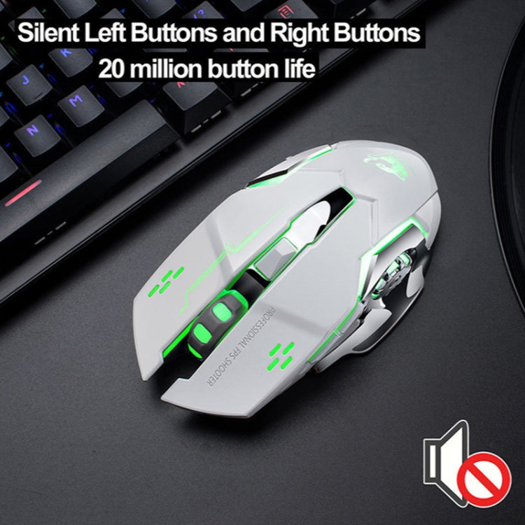 FREEDOM-WOLF X8 2400 DPI 6 Keys 2.4G Wireless Charging Silent Luminous Gaming Mechanical Mouse My Store