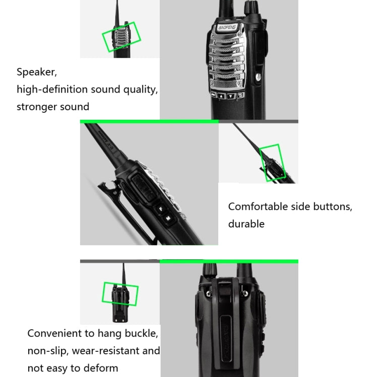 Baofeng UV-8D 8W High-power Dual-transmit Button Multifunctional Walkie-talkie Reluova