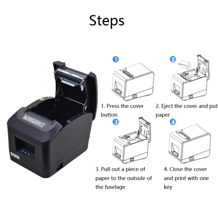 Xprinter XP-A160M Thermal Printer Catering Bill POS Cash Register Printer