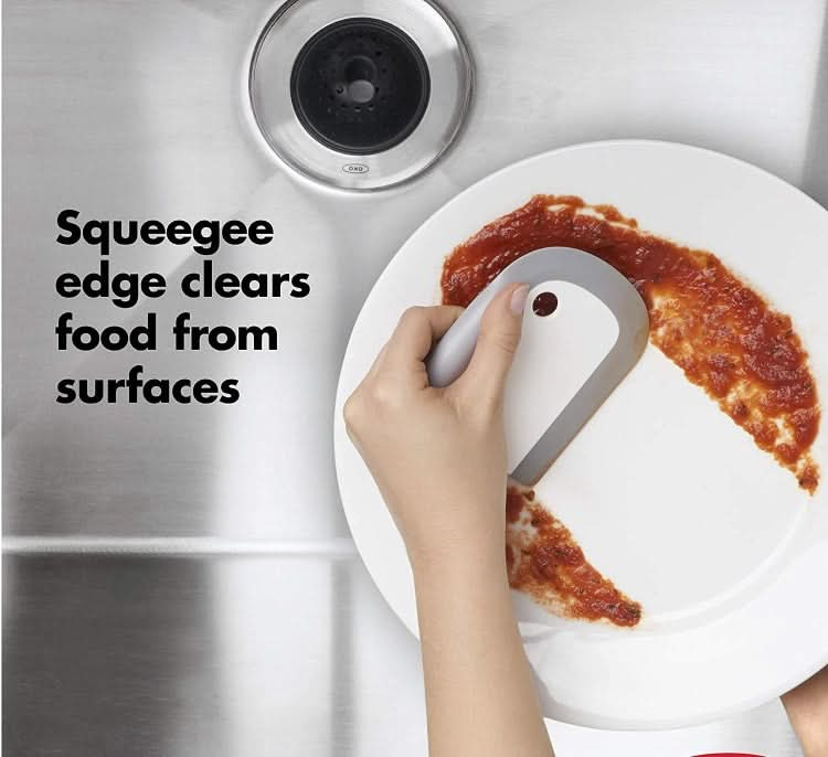 Kitchen Integrated Soft Rubber Scraper Plate Cleaning Tool - Reluova