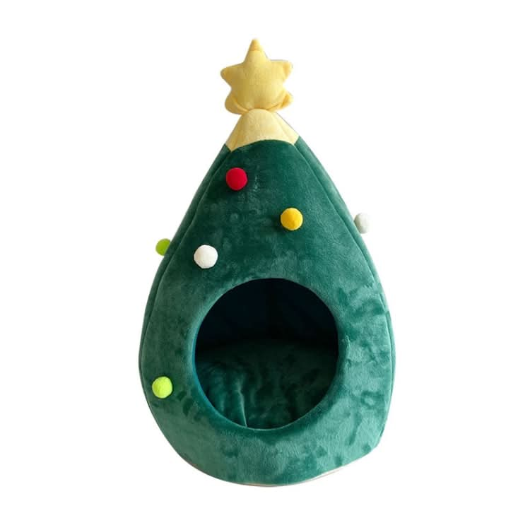 Christmas Tree Pet House Warm Winter Pet Supplies - Reluova