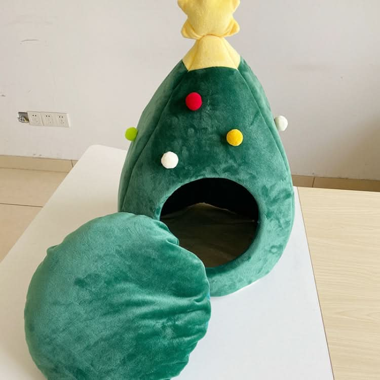 Christmas Tree Pet House Warm Winter Pet Supplies - Reluova