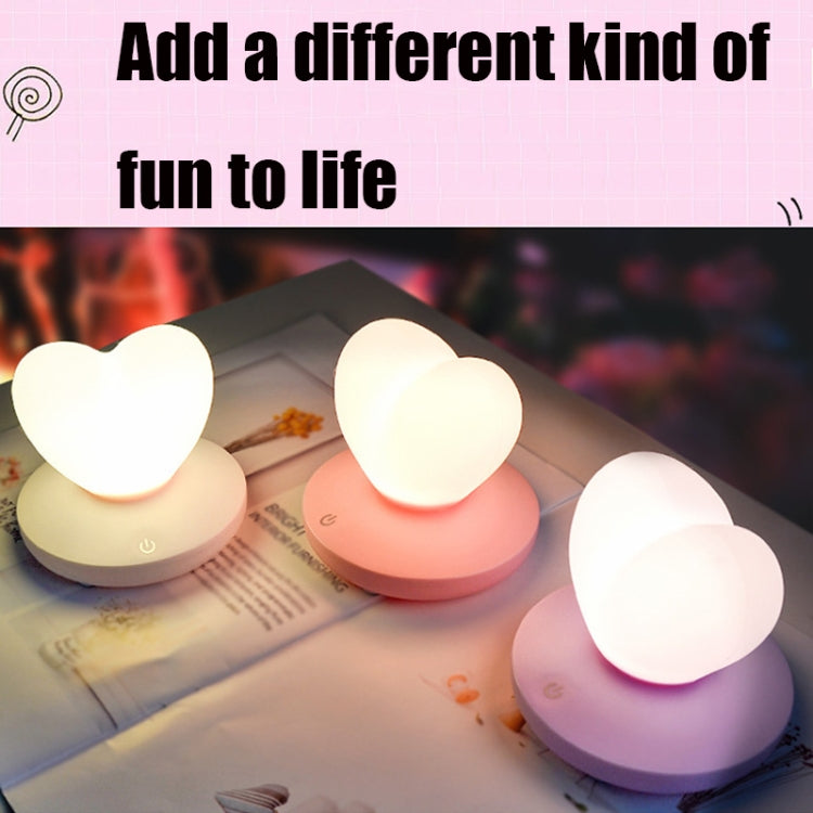 USB Bedside Nursing Night Light Romantic Love Heart Touch Sensing Light My Store