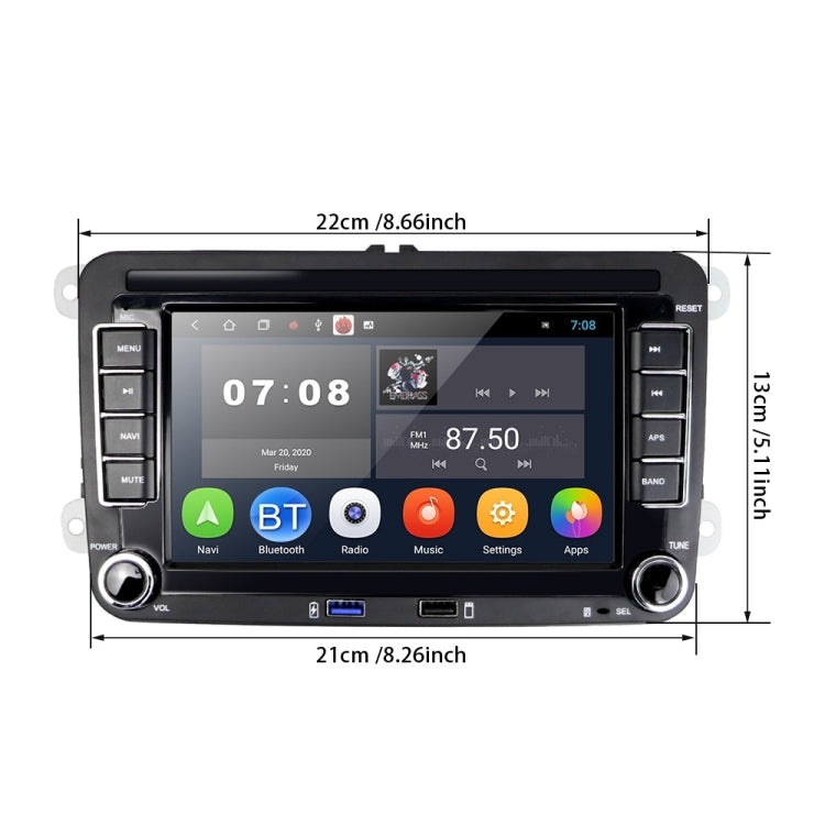 Suitable for Volkswagen 7-inch Car Multimedia Player Navigation Bluetooth Reversing Integrated Machine Android 10.0