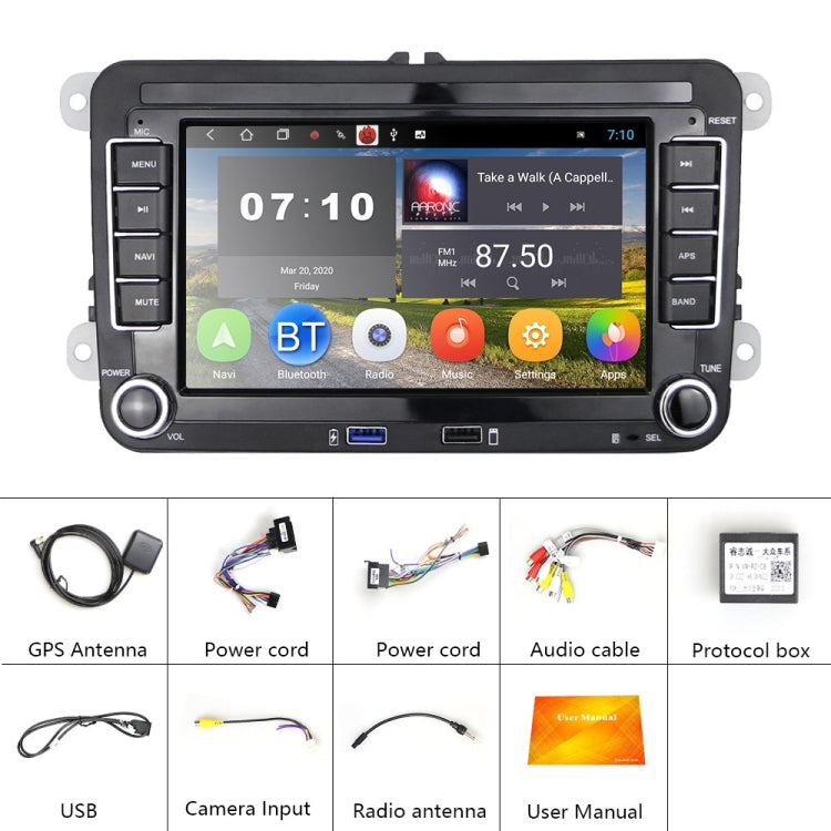 Suitable for Volkswagen 7-inch Car Multimedia Player Navigation Bluetooth Reversing Integrated Machine Android 10.0