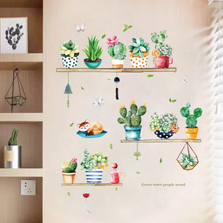 Cactus Potted PVC Self-adhesive Removable Wall Stickers My Store