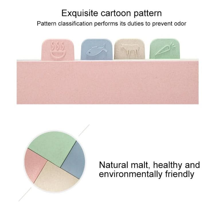 Wheat Straw Classification Cutting Board Set Multi-purpose Non-slip Cutting Board - Reluova