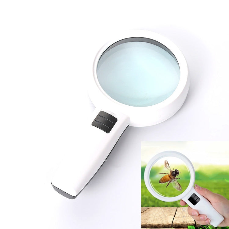 Handheld High-definition Lens with LED Light Reading and Maintenance Magnifying Glass for the Elderly