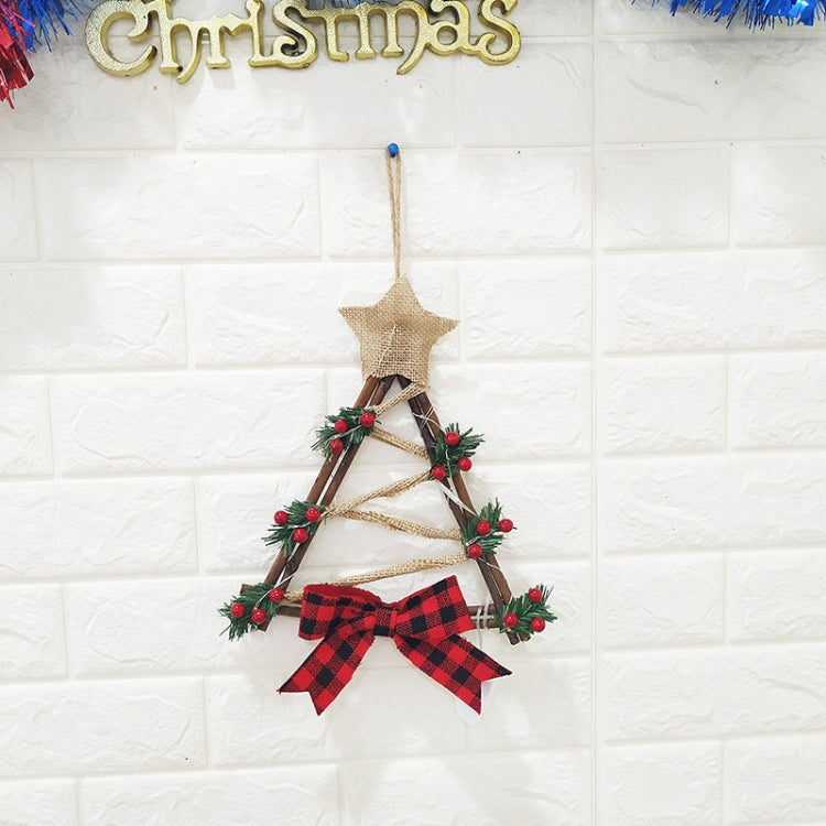 Christmas LED Wreath Wall Door Pendant Christmas Vine Wreath My Store