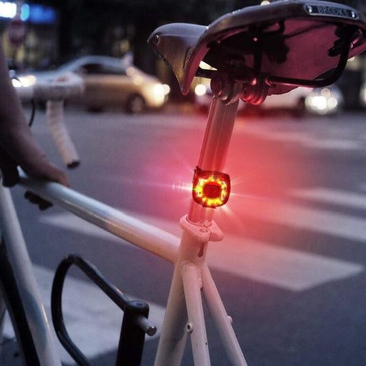 Bicycle Mountain Bike Light Safety Warning Light USB Rechargeable Tail Light Helmet Light Reluova