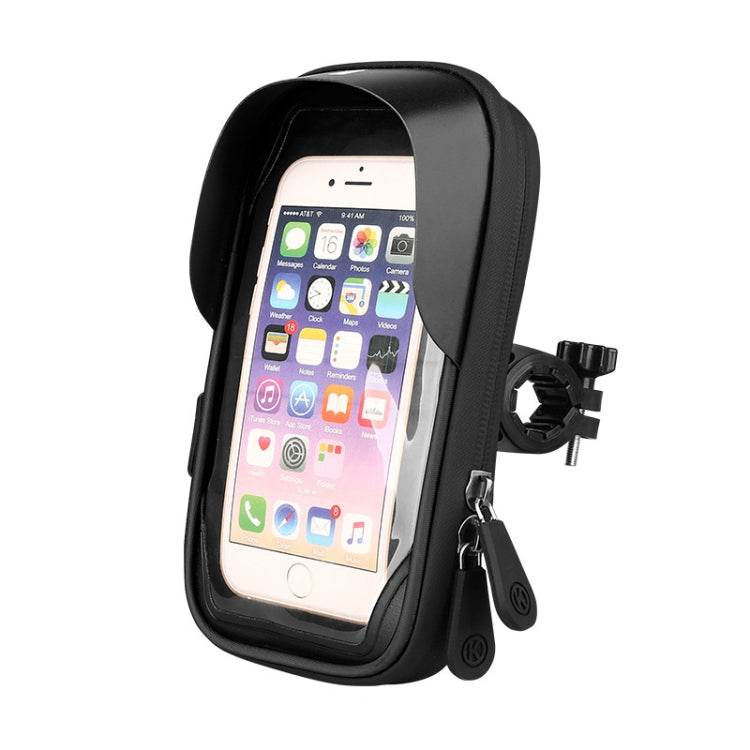 Mountain Bike Card Holder Touch Screen Mobile Phone Holder Motorcycle Electric Vehicle Waterproof Navigation Bracket Shade Mobile Phone Holder Reluova