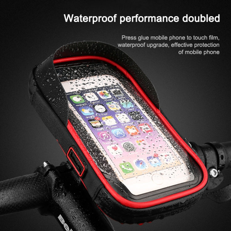 Mountain Bike Card Holder Touch Screen Mobile Phone Holder Motorcycle Electric Vehicle Waterproof Navigation Bracket Shade Mobile Phone Holder