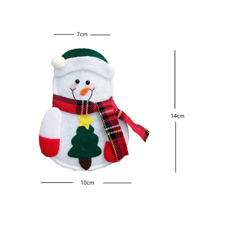 Christmas Decoration Little Snowman Knife And Fork Bag Creative Home Dining Table Cutlery Set