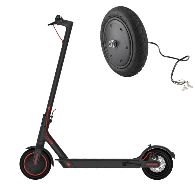 250W 36V Scooter Motor Drive Wheel Motor Pneumatic Tire-Reluova