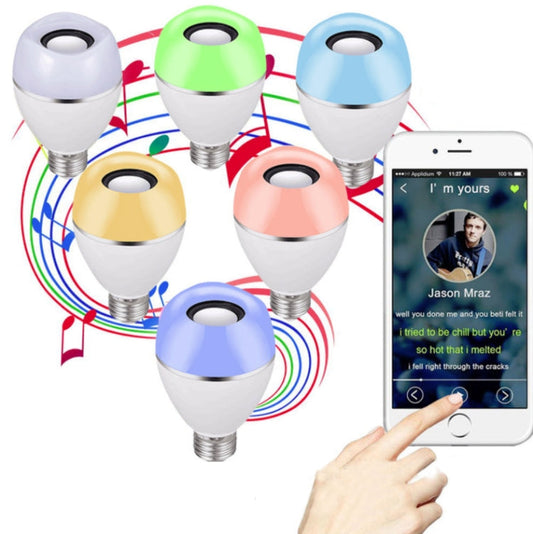 E27 LED Music Bulb Smart Colorful Remote Control Wake Up Light My Store