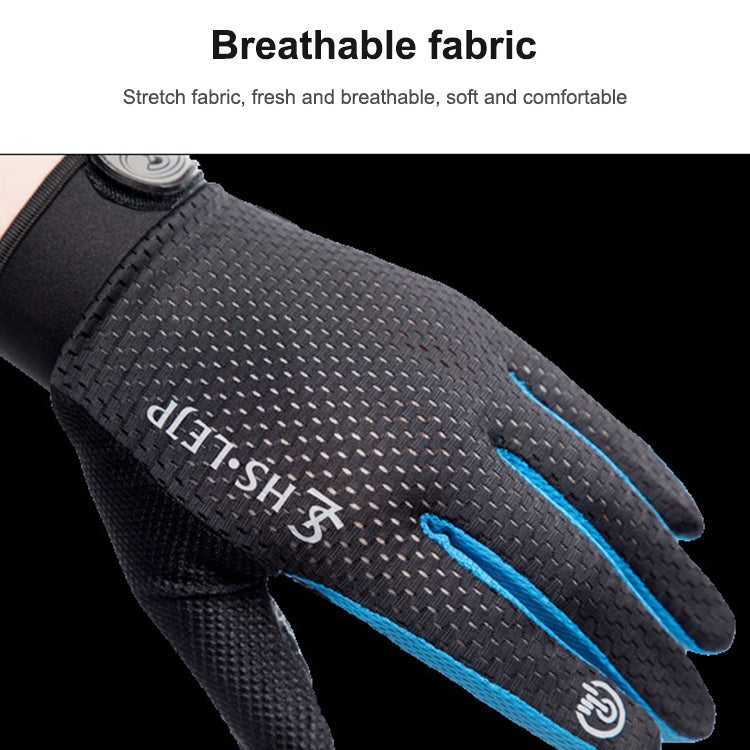 HSLEJP Outdoor Sports Breathable Touch Screen Antiskid Cycling Full Finger Gloves Reluova