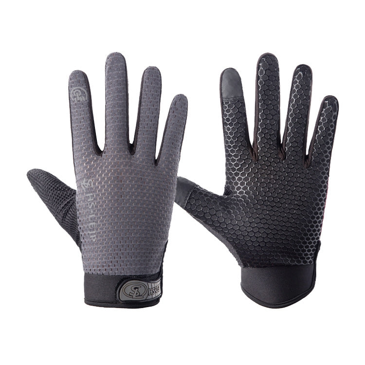 HSLEJP Outdoor Sports Breathable Touch Screen Antiskid Cycling Full Finger Gloves Reluova