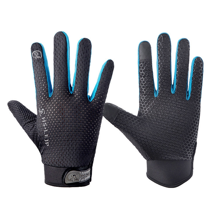 HSLEJP Outdoor Sports Breathable Touch Screen Antiskid Cycling Full Finger Gloves Reluova