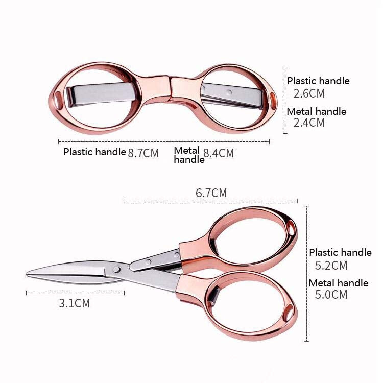 5 PCS Fishing Special Scissors Foldable Stainless Steel Fishing Tackle, Style:Plastic Handle, Color:Color Random Delivery Reluova