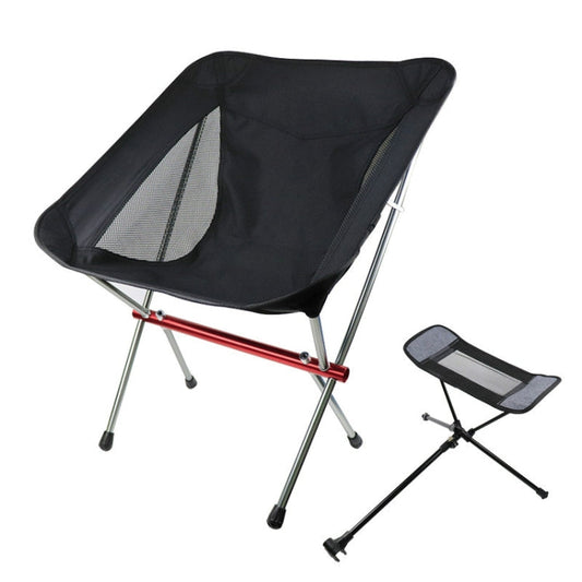 Outdoor Beach Chair Aluminum Alloy Ultra Light Camping Barbecue Fishing Portable Folding Back Chair