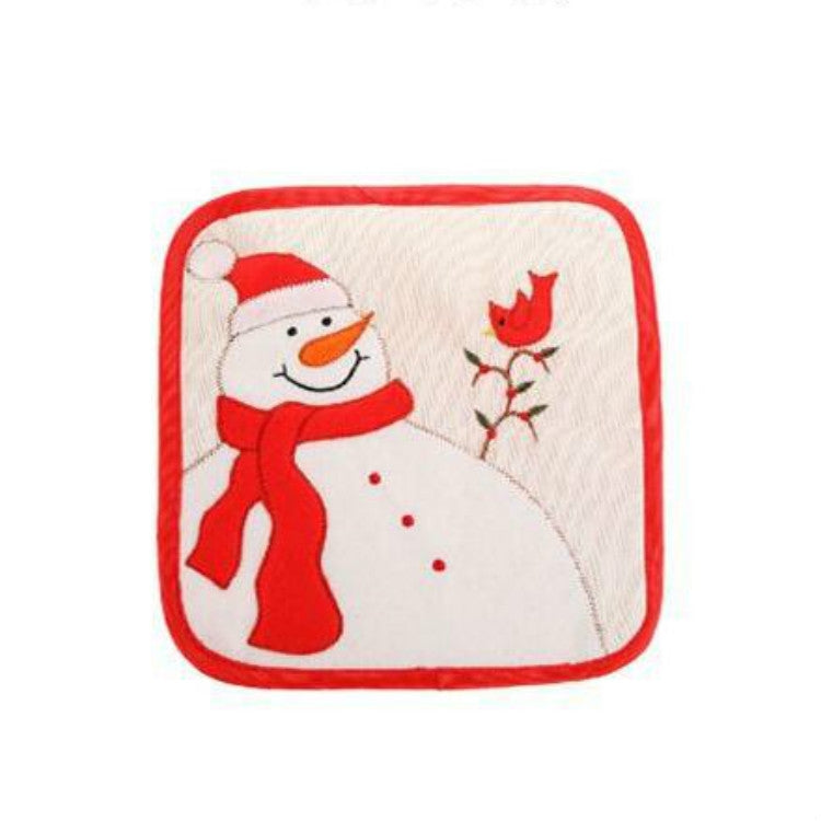 Christmas Decorations Insulation Gloves Insulation Placemat Microwave Glove Mat